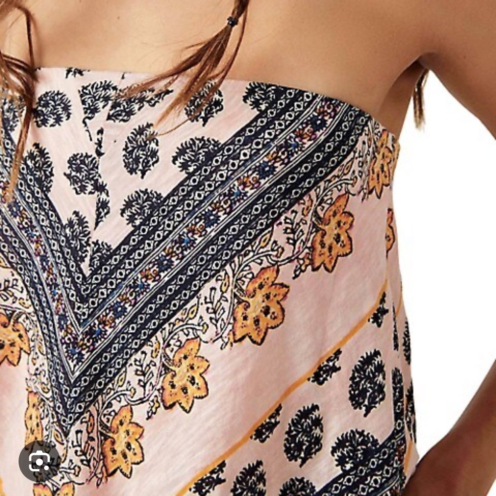 NWT FREE PEOPLE PRINTED TUBE TOPS - Picture 4 of 10